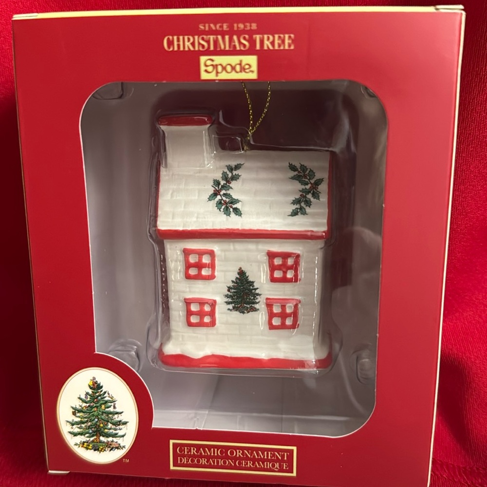 Spode “Bless This Home” Christmas Ornament NIB